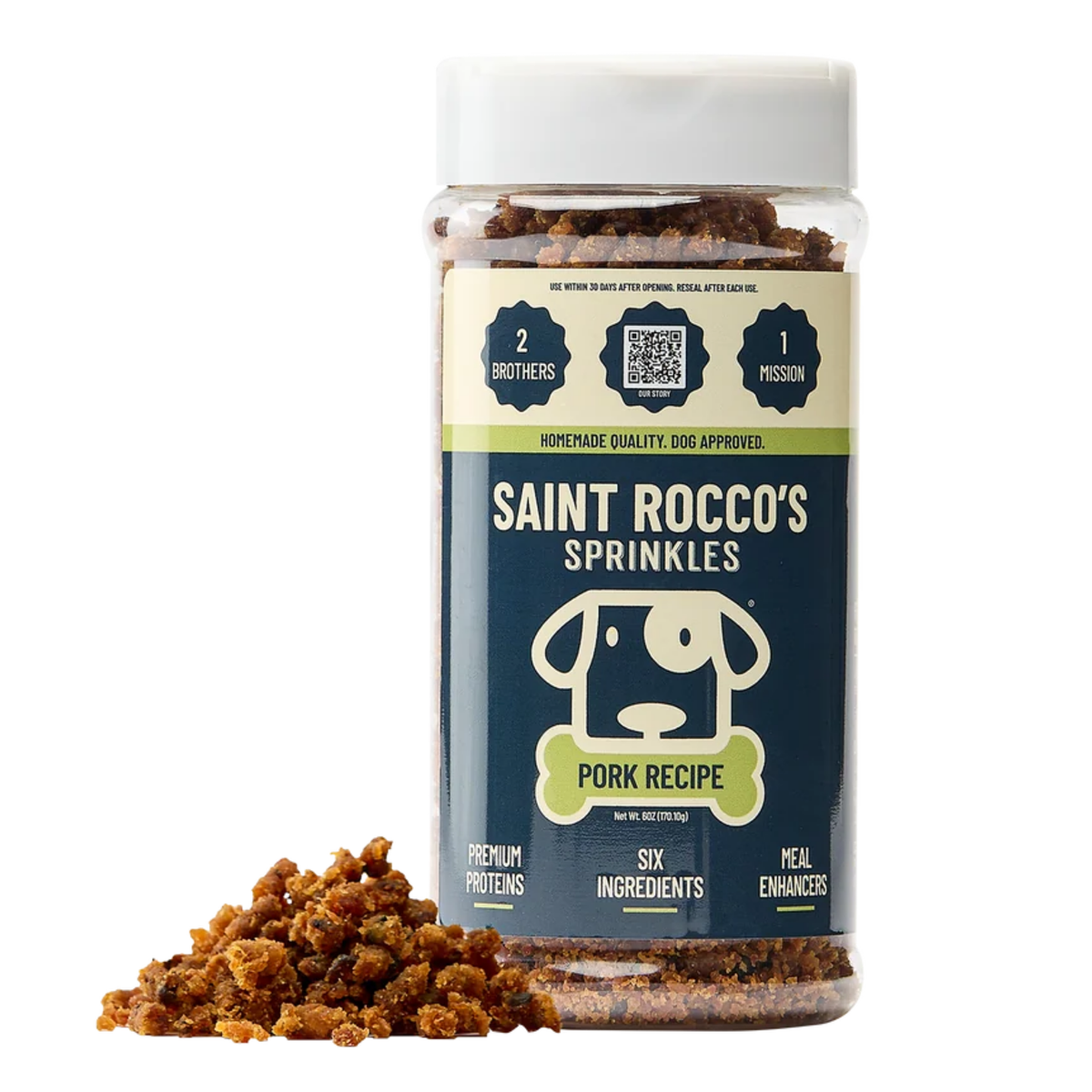 Saint Roccos Pork Sprinkles Meal Topper 6 oz