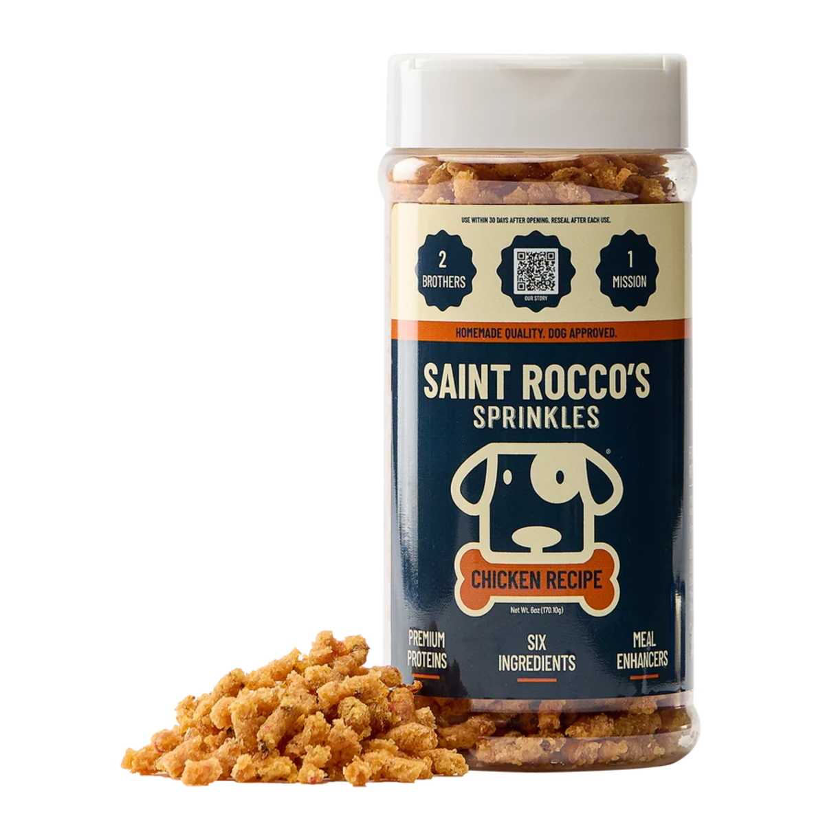 Saint Roccos Chicken Sprinkles Meal Topper 6 oz