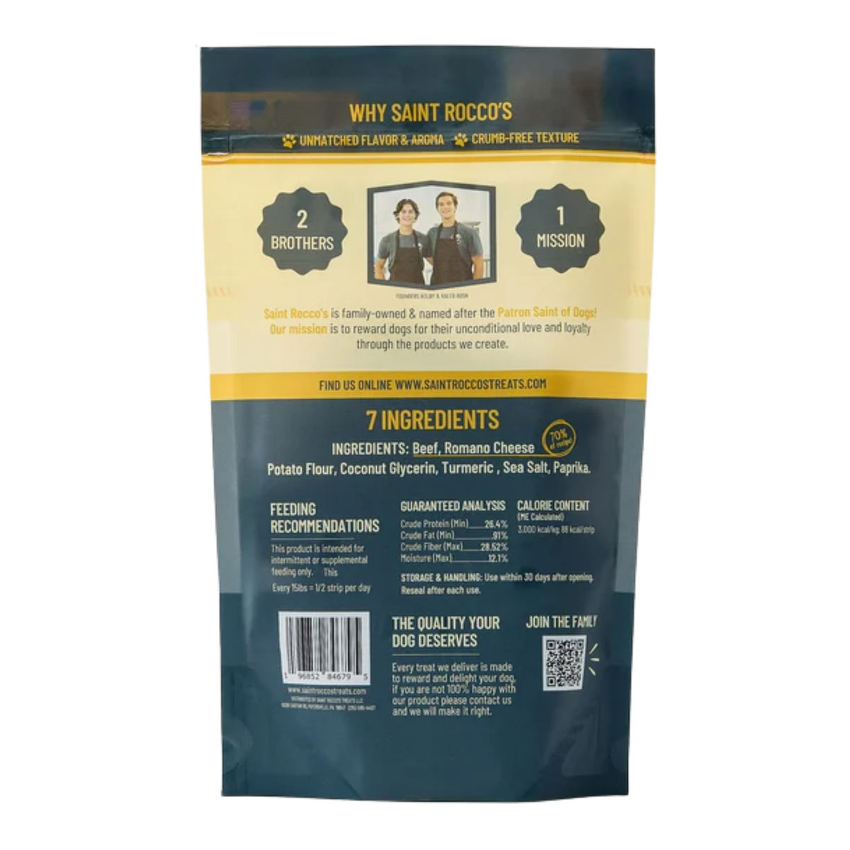 Saint Roccos Cheeseburger Jerky Dog Treat