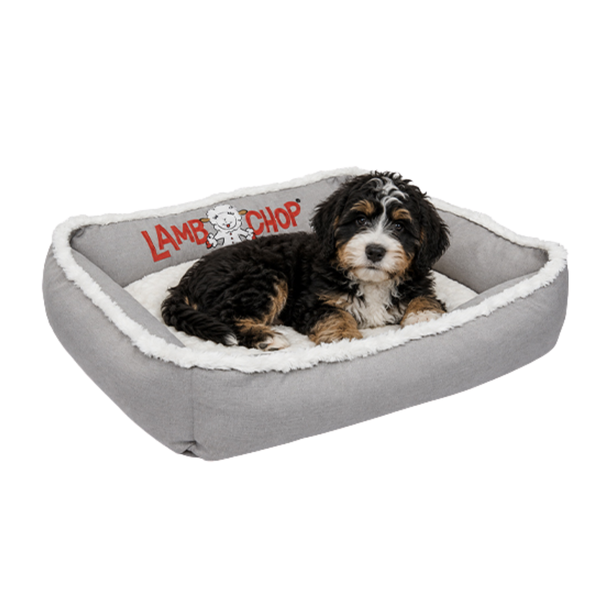 Happy Tails Lamb Chop Cuddler Pet Bed