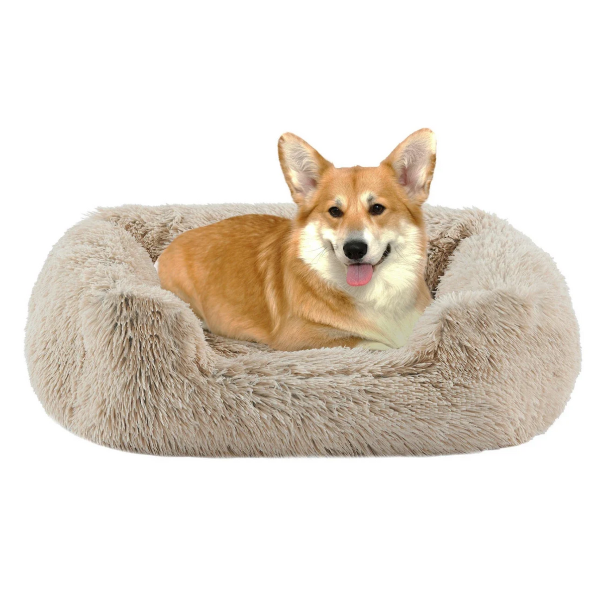 Outward Hound Soothe & Snooze Lounge Shag Dog Bed