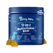 Zesty Paws Senior Advanced 11-in1 Multivitamin Bites Soft Chews for Dogs 90 ct