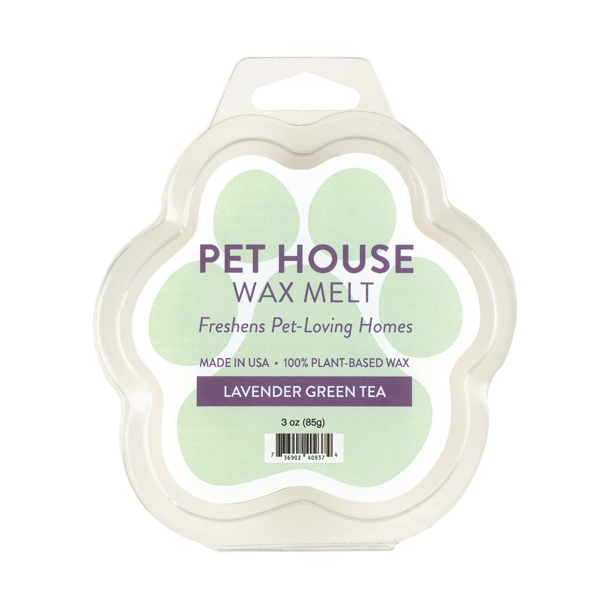 Pet House Lavender Green Tea Wax Melt 3 oz
