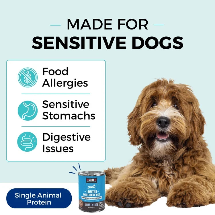 Koha Limited Ingredient Diet Lamb Entrée with Apples for Adult Dogs