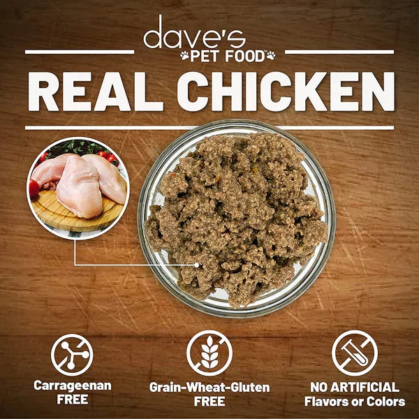 Dave's Naturally Healthy Grain-Free Chicken Formula Wet Cat Food