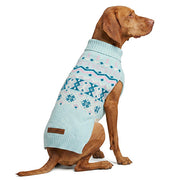 Petrageous Eddie Bauer Fair Isle Dog Sweater, Aqua
