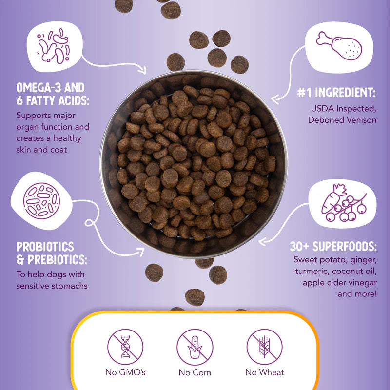 Health Extension Grain Free Venison & Sweet Potato Recipe Dry Dog Food