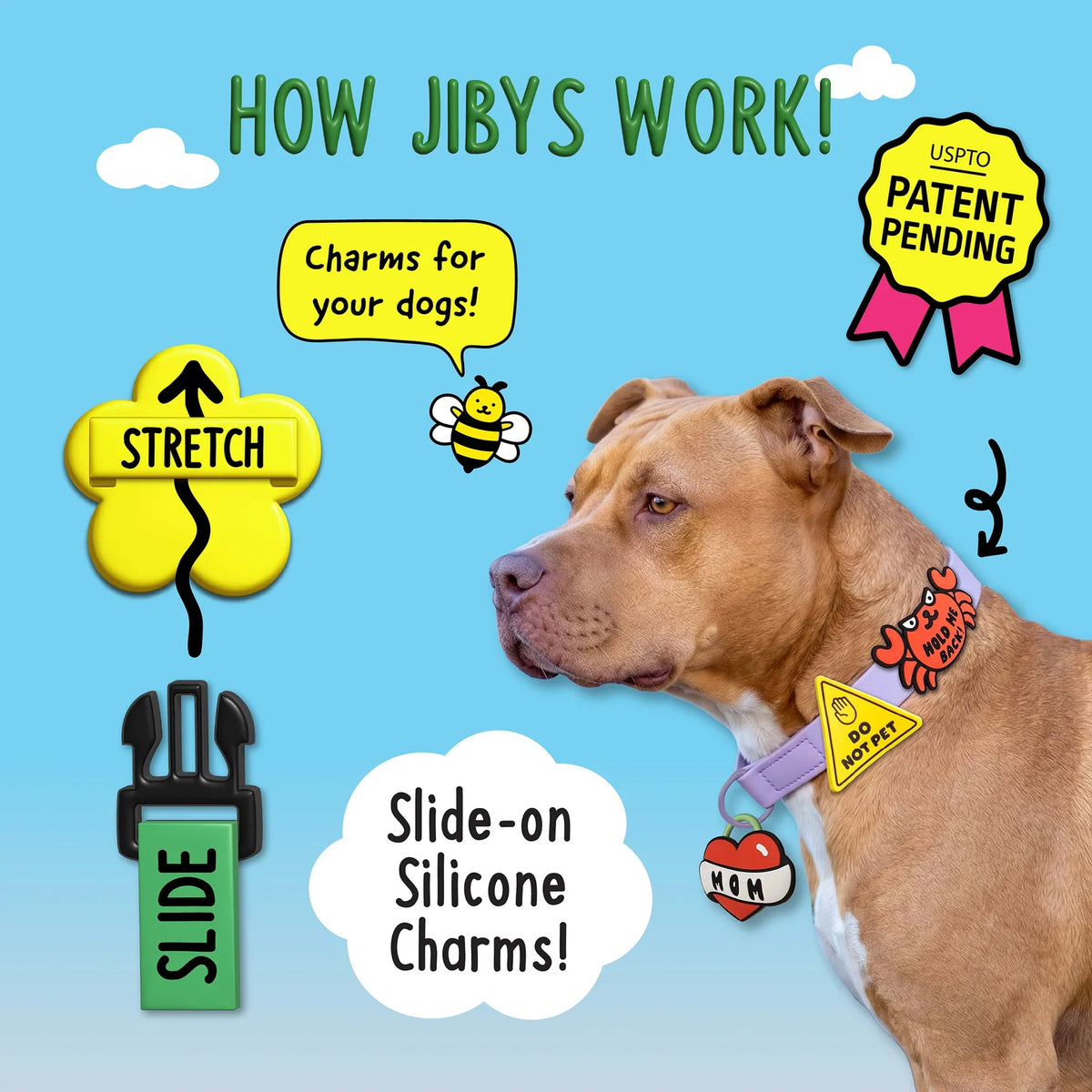 Jibys "Fur Majesty" Crown Dog Collar Charm