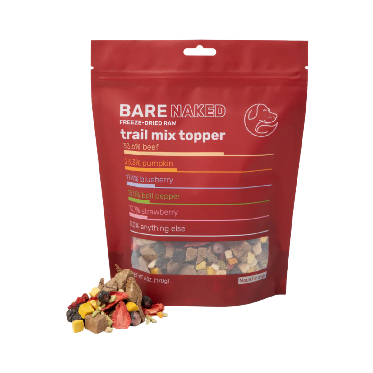 Bare Naked Pet Company Beef Trail Mix Dog Food Topper