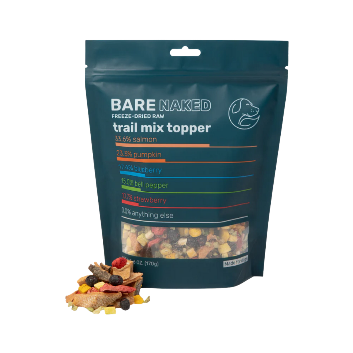 Bare Naked Pet Company Salmon Trail Mix Dog Food Topper