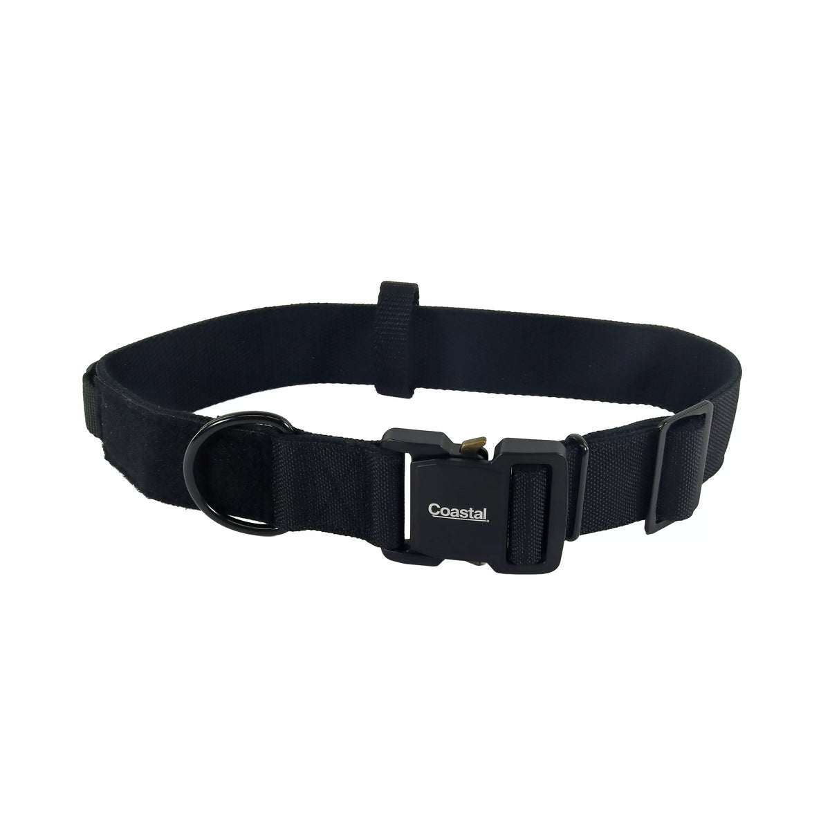 Coastal Pet Products Macho Dog Tactical Adjustable Dog Collar- Black