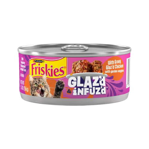 Friskies Glaz'd and Infuz'd with Gravy Glaz'd Chicken Wet Cat Food