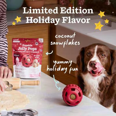 Woof Holiday Jolly Pop Dog Treat