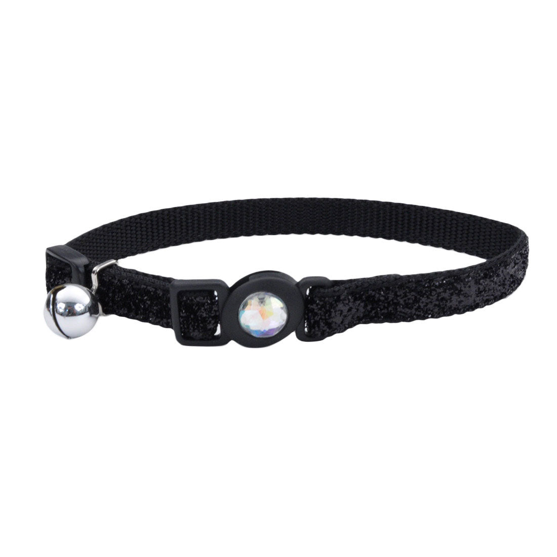 Coastal Pet Products Safe Cat Jeweled Buckle Adjustable Breakaway Cat Collar With Glitter Overlay