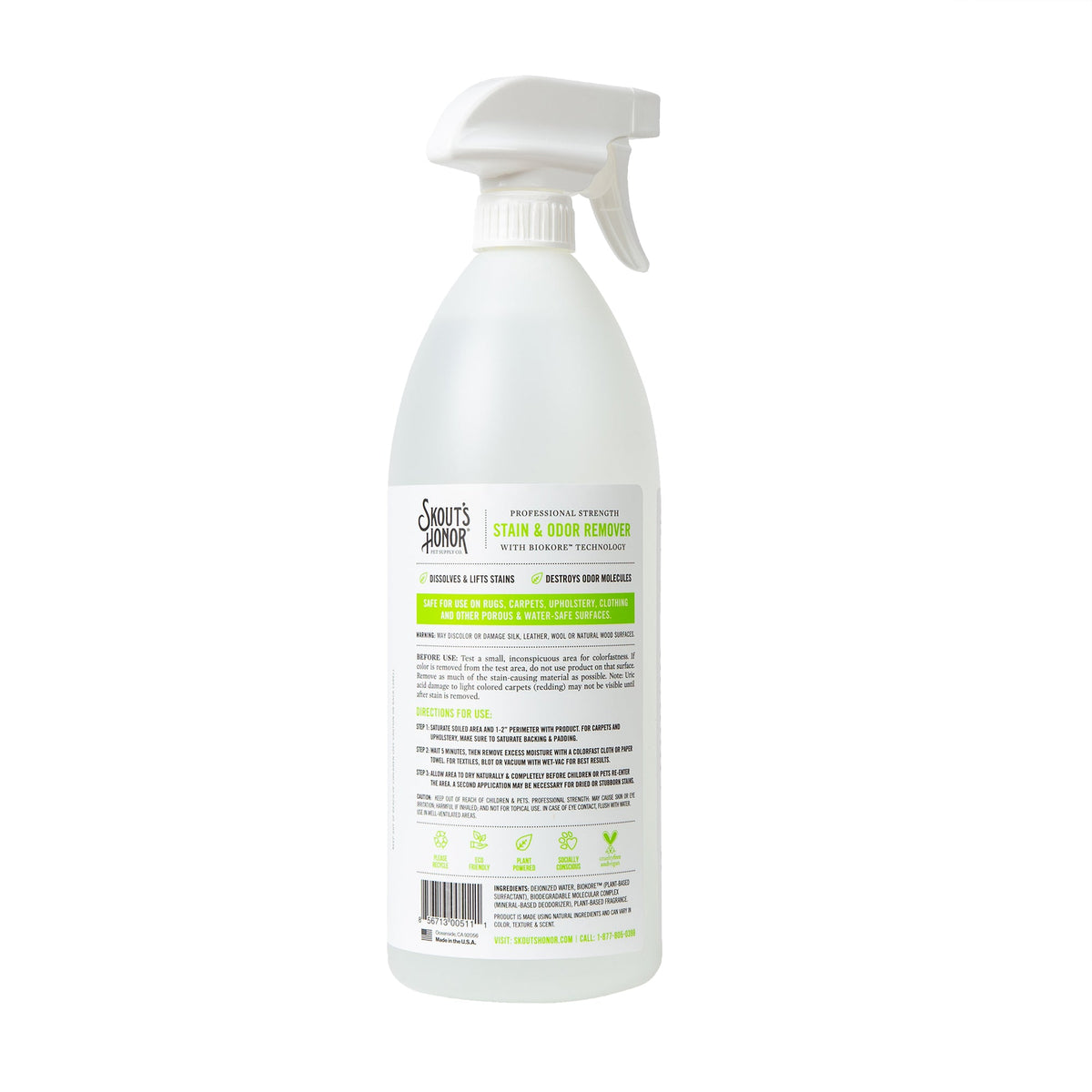 Skout's Honor Professional Strength Dog Stain & Odor Remover Spray 35 oz