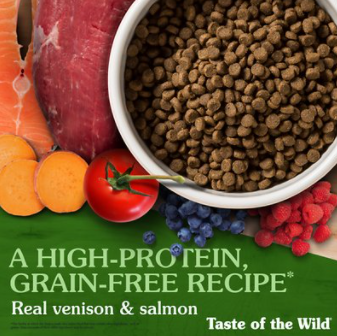Taste Of The Wild Rocky Mountain Feline Recipe With Roasted Venison & Smoked Salmon Grain-Free Dry Cat Food