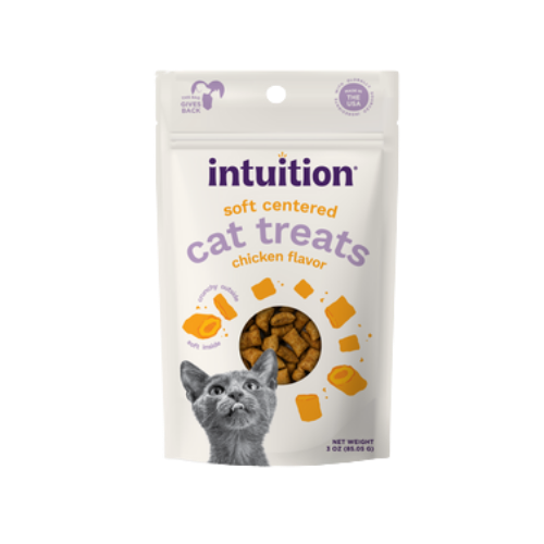 Intuition Chicken Recipe Soft Center Cat Treats 3 oz