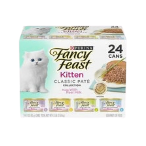 Fancy Feast Kitten Classic Pate Variety Pack Canned Cat Food 24 ct