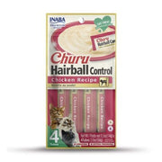 Inaba Churu Hairball Control Tuna Recipe Lickable Cat Treat 4 pk