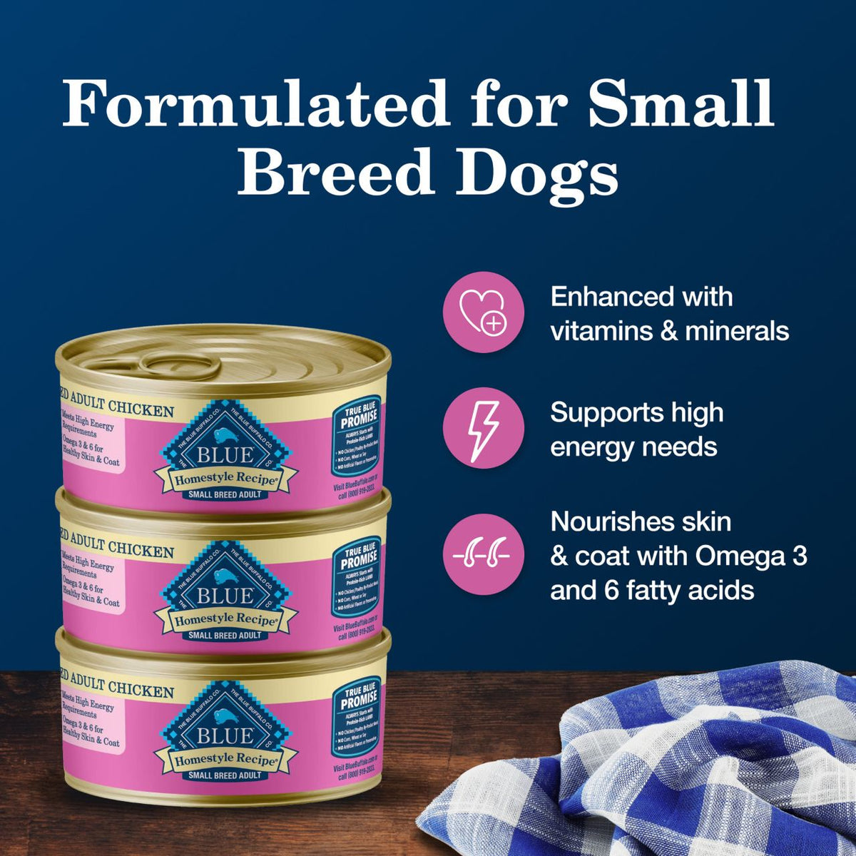 Blue Buffalo Homestyle Recipe Small Breed Chicken Dinner With Garden Vegetables Adult Canned Dog Food