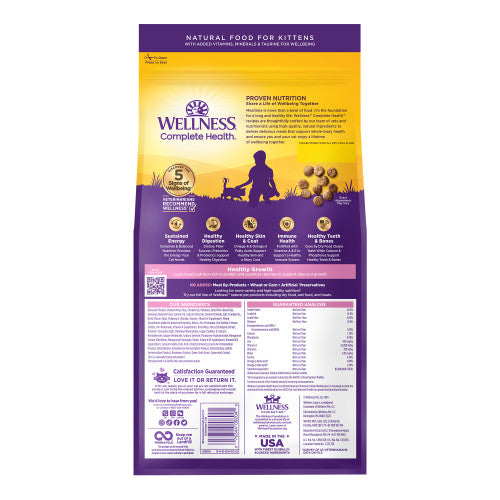 Wellness Complete Health Grain-Free Chicken Recipe Dry Kitten Food 5.5 lb