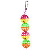 Incredipet Jingle Lattice Balls Bird Toy