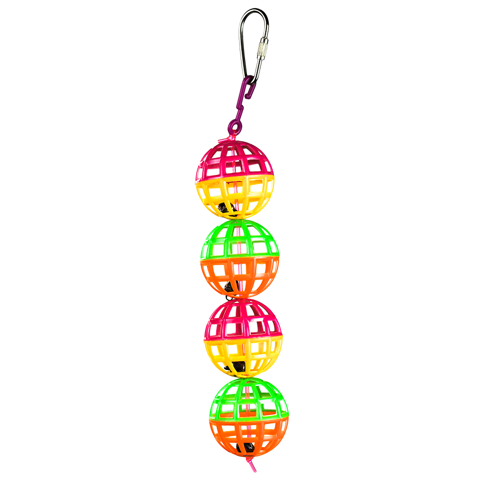 Incredipet Jingle Lattice Balls Bird Toy