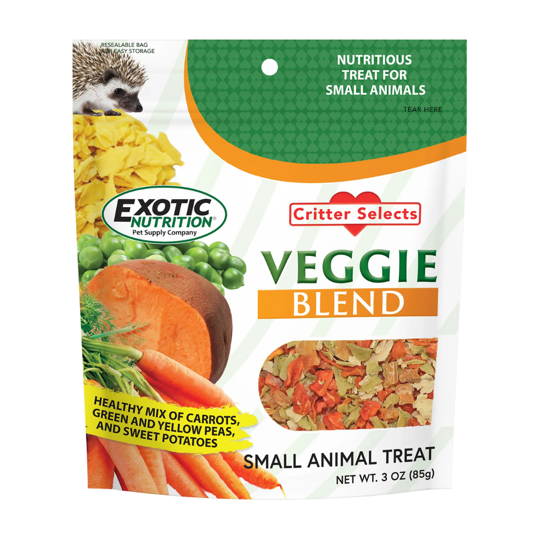 Exotic Nutrition Pet Supplies Veggie Blend Small Animal Treat 3 oz