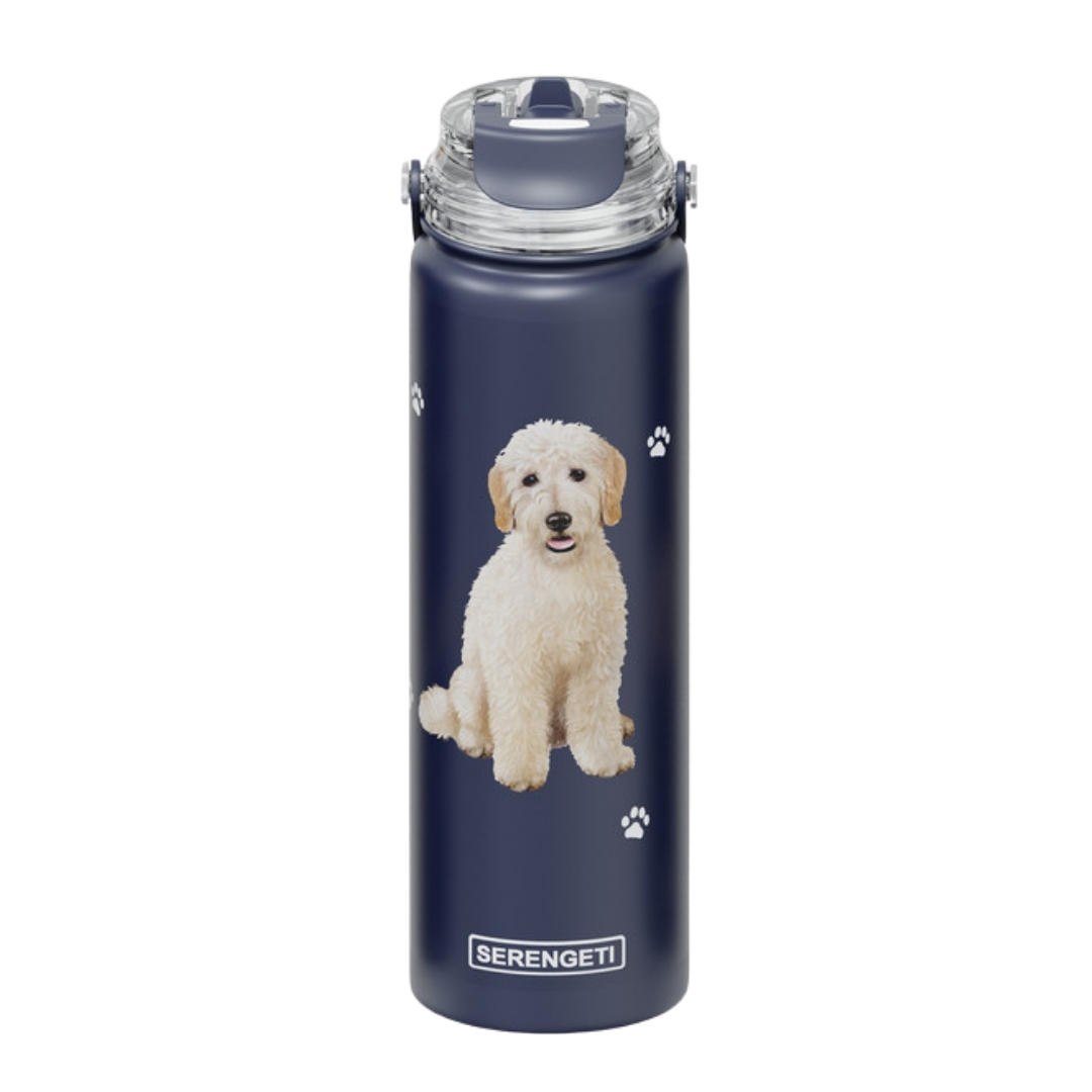 E & S Imports Serengeti Goldendoodle Stainless Steel Water Bottle 24 oz