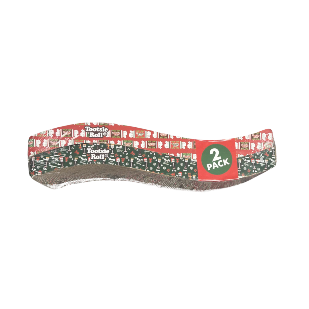 European Home Designs Holiday Tootsie Roll Cardboard Cat Scratcher 2 pk