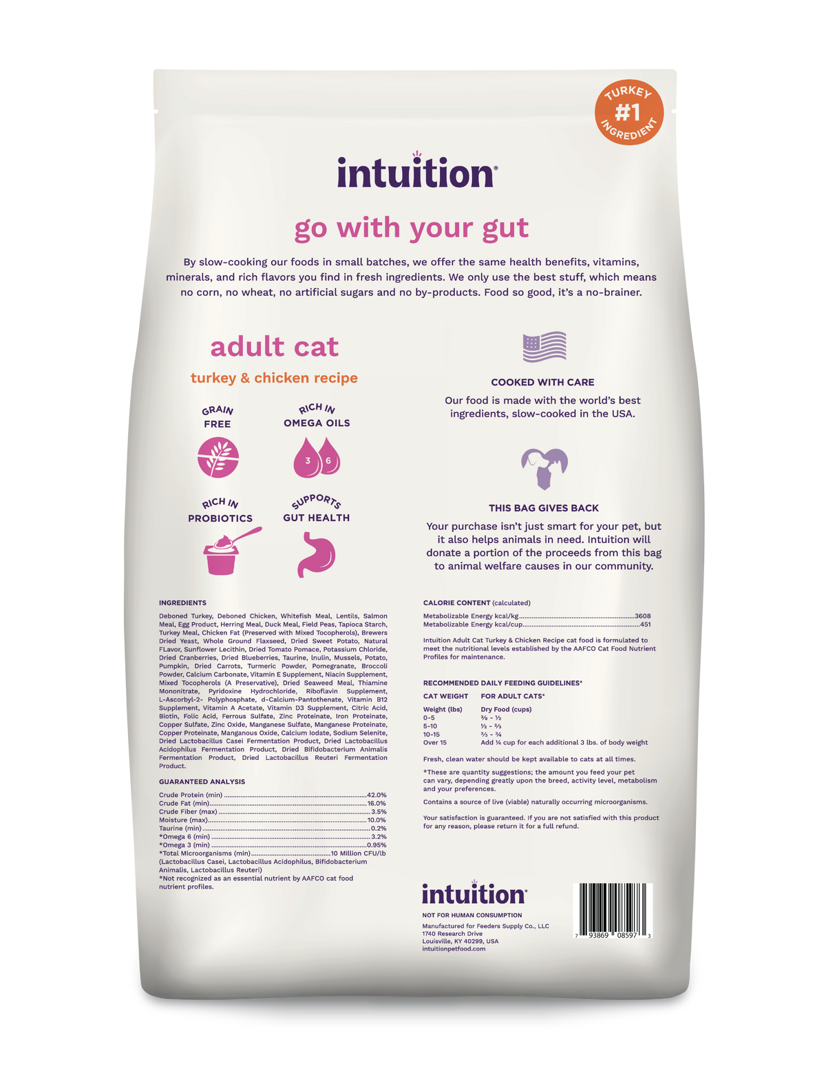 Intuition Grain-Free Turkey & Chicken Recipe Adult Dry Cat Food