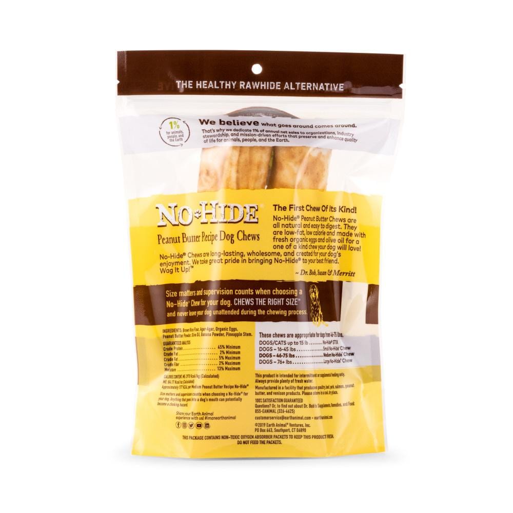 Earth Animal 7 in No-Hide Peanut Butter Chew For Dogs