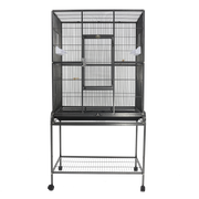 A&E Black Flight Bird Cage with Stand 31 x 20 x 62 in
