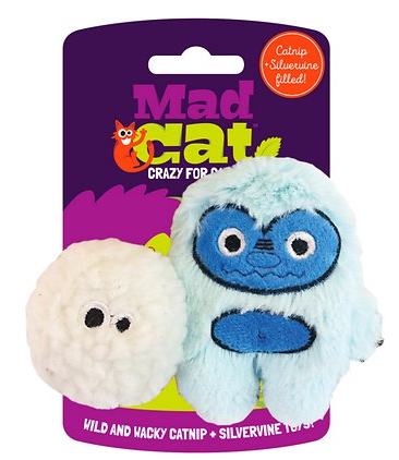 Mad Cat Yowlin Yeti Cat Toy, 2 pk