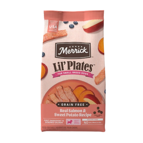 Merrick Lil' Plates Small Breed Adult Grain-Free Salmon & Sweet Potato Recipe Dry Dog Food 4 lb