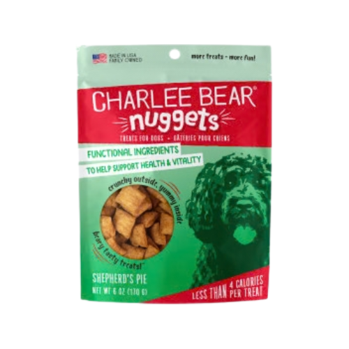 Charlee Bear Nuggets Shepherd's Pie Crunchy Dog Treats for Health & Vitality 8 oz