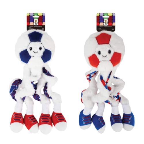 Sincere Holding Group PawSwag World Cup 2026 Mega Feetball Plush Dog Toy, Assorted 19 in