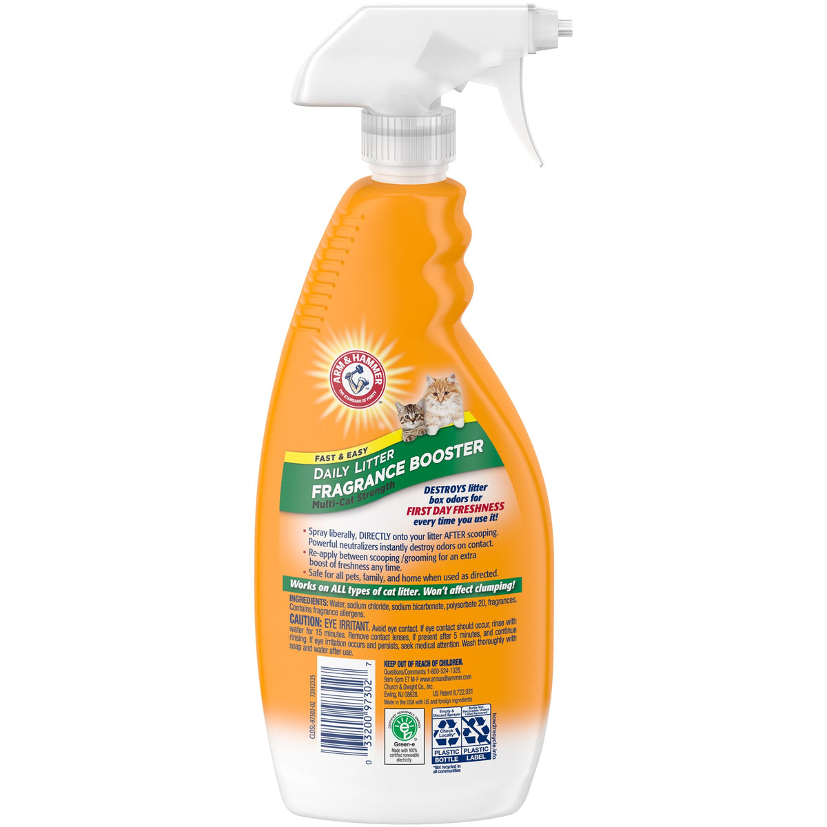 Arm & Hammer Daily Litter Fragrance Booster Spray Litter Box Deodorizer 21.5 oz