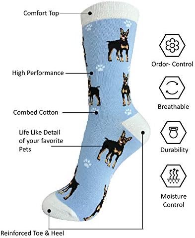 E & S Imports Pet Lover Socks Doberman Dog, Unisex, One Size Fits Most