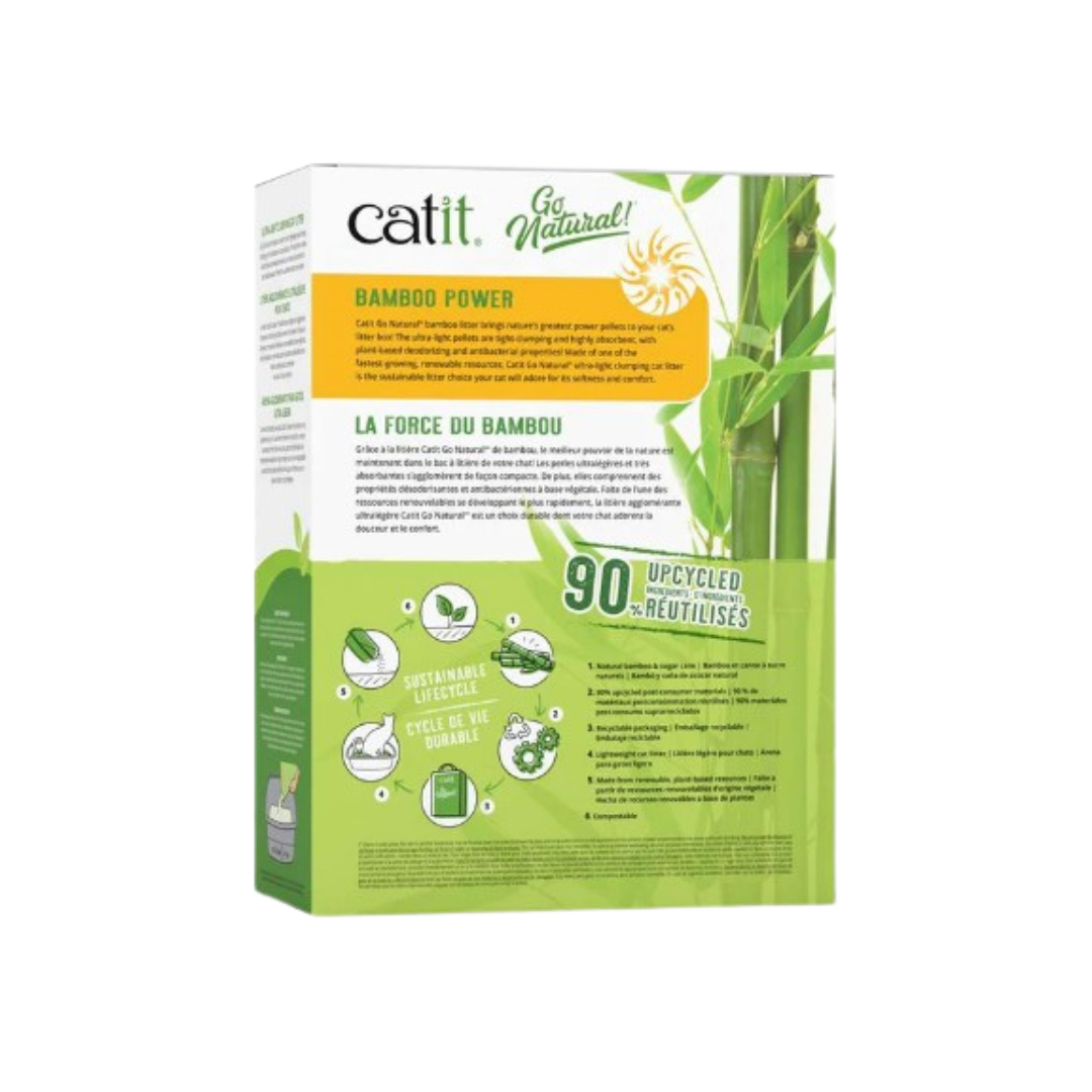 Catit Go Natural! Ultra Light Clumping Vanilla Scent Bamboo Cat Litter 7.9 lb