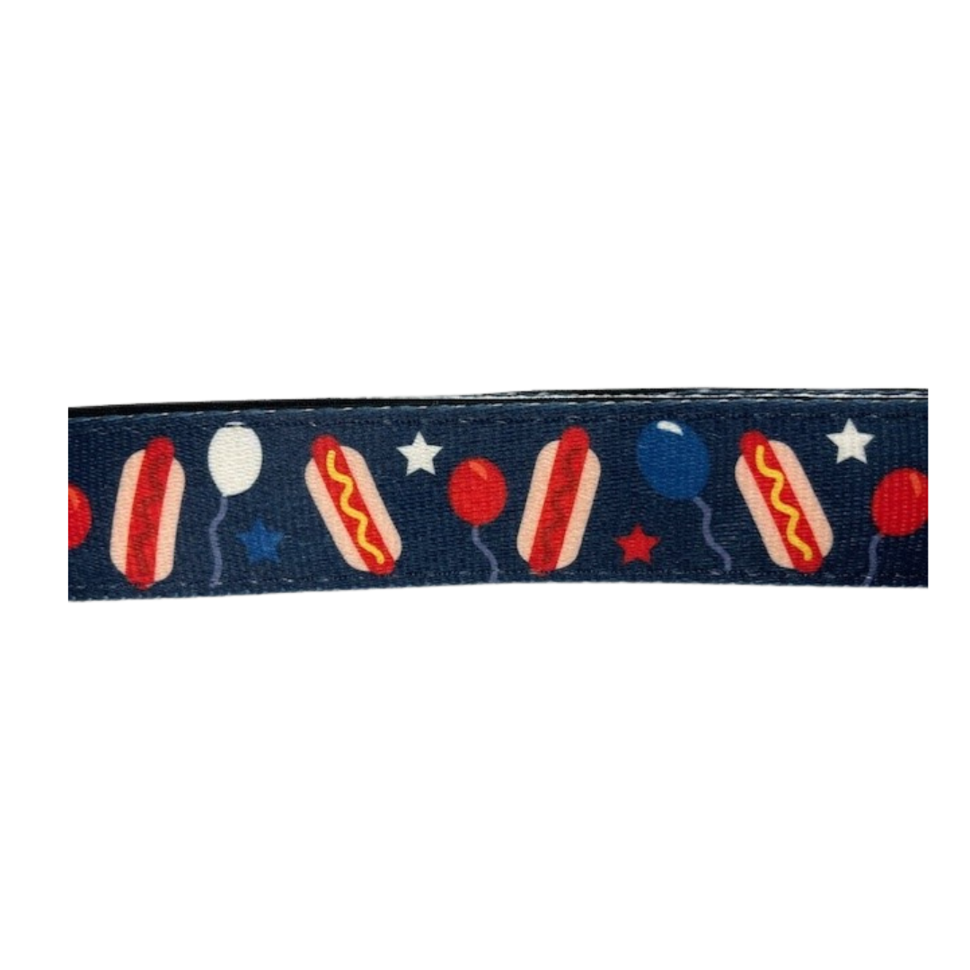 Fuzzyard Summer Festive BBQ Dog Leash 4.5 ft x 1 in