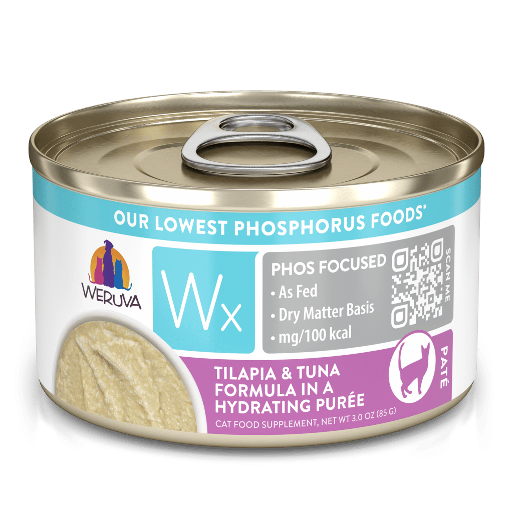 Weruva Wx Low Phosphorus Tilapia & Tuna Formula in a Hydrating Puree Wet Cat Food