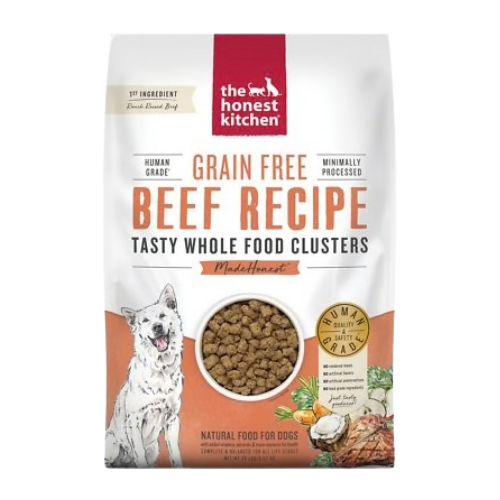 The Honest Kitchen The Whole Food Clusters Beef Recipe Grain-Free Human Grade Natural Dry Dog Food