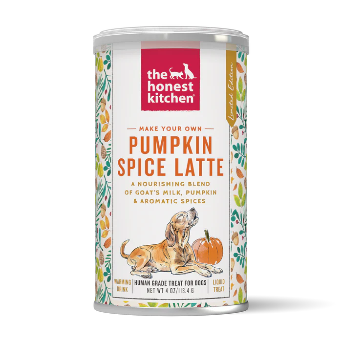 The Honest Kitchen Pumpkin Spice Latte Goat's Milk Dog Treat Topper 4 oz