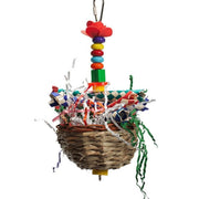 Incredipet Love Nest Bird Toy, 9 x 6 in