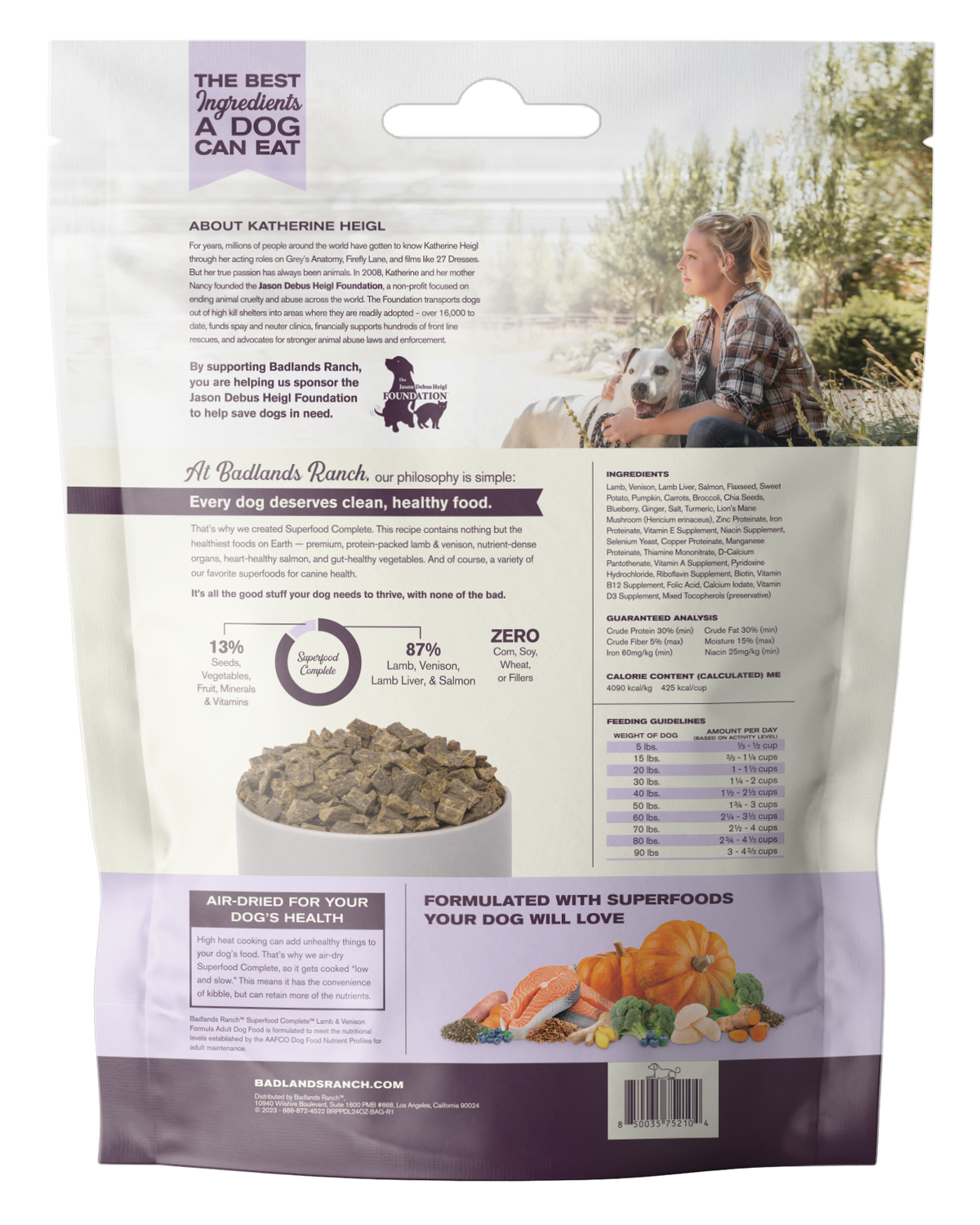 Badlands Ranch Superfood Complete Lamb & Venison Formula Adult Air-Dried Dog Food