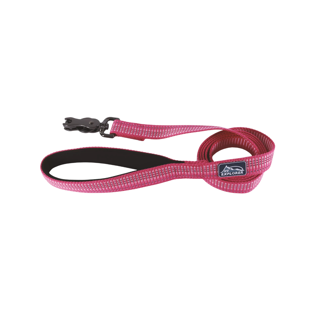Coastal Pet Products K9 Explorer Brights Reflective Dog Leash- Blossom 1/2 in x 6 ft