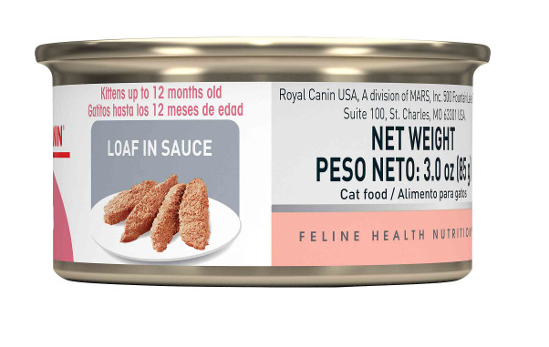 Royal Canin Feline Health Nutrition Kitten Loaf In Sauce Canned Cat Food
