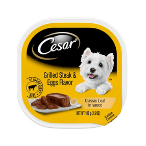 Cesar Cuisine Sunrise Grilled Steak & Eggs Wet Moist Dog Food