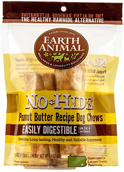 Earth Animal 4 in No-Hide Peanut Butter Chew For Dogs